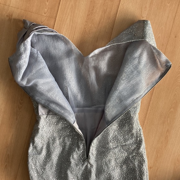Vintage silver sparkle cocktail dress - Picture 11 of 12